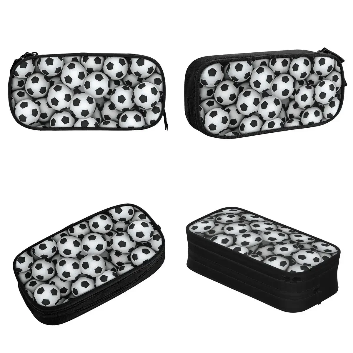 Soccer Balls Pencil Cases New Sport Play Game Pen Box Bags Kids Big Capacity Office Gifts Pencilcases