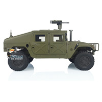 HG P408 1/10 Scale Military Truck 4*4 Crawler Radio Light Vehicle with Sound System ESC Motor DIY Model RC Climbing Car TH15074