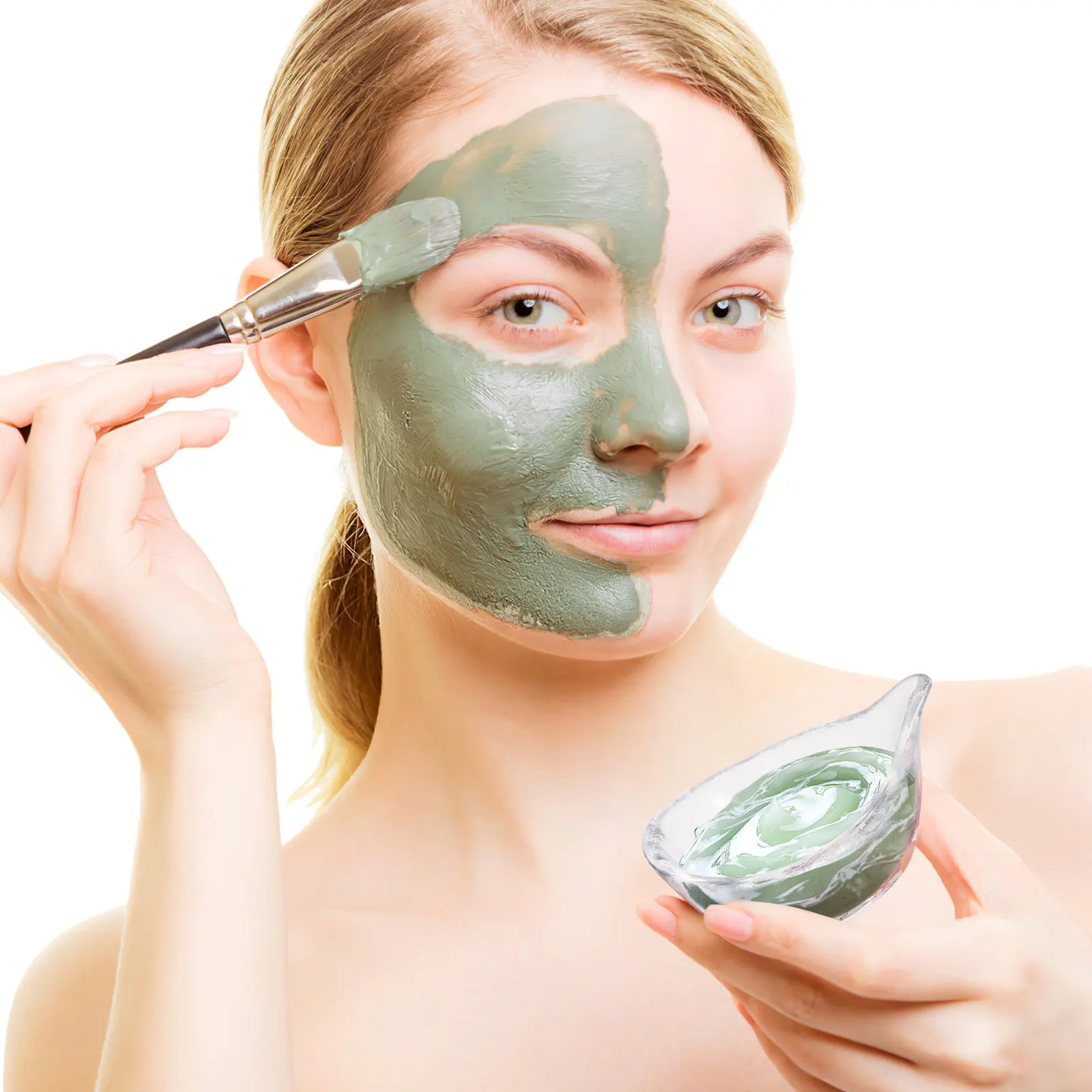 Glass Facial Mask Mixing Bowl Elegant Essential Oil Holder DIY Beauty Salon Spa Mixing Tool DIY Mask Accessory