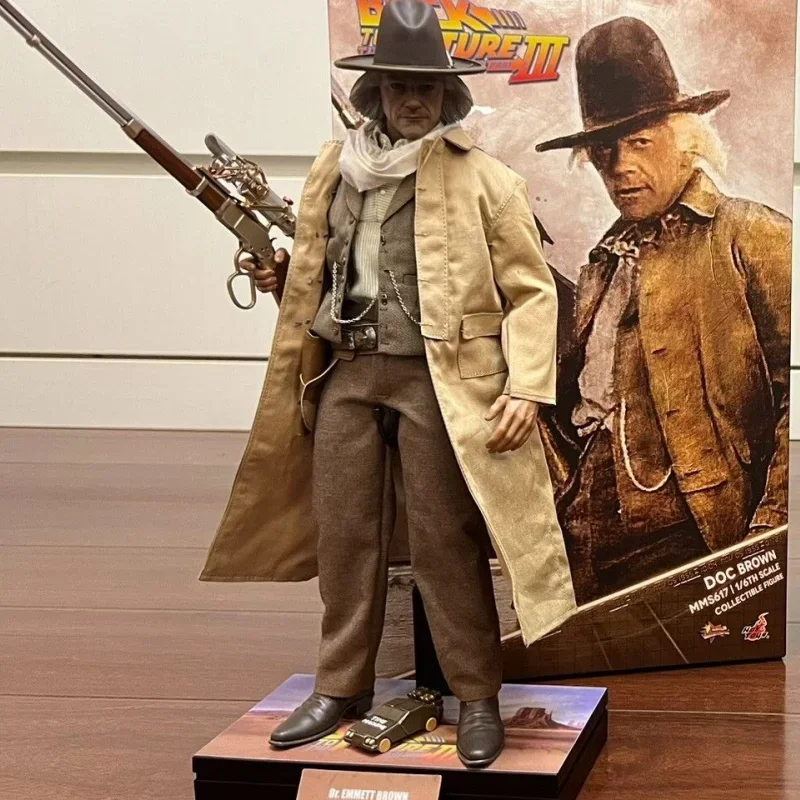 In Stock Hottoys Mms616 Mms617 1/6 Soldier Collectible Toy Back To The Future 3 Martin 4.0 Dr. Brown 3.0 12 Inches Action Figure