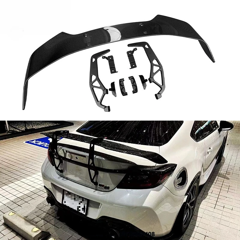 

New T Style Carbon Fiber GR Rear Wing Swan Neck Wing for GR86 ZN8 SUBARU BRZ ZD8 Rear Spoiler Trunk Splitter 2021+
