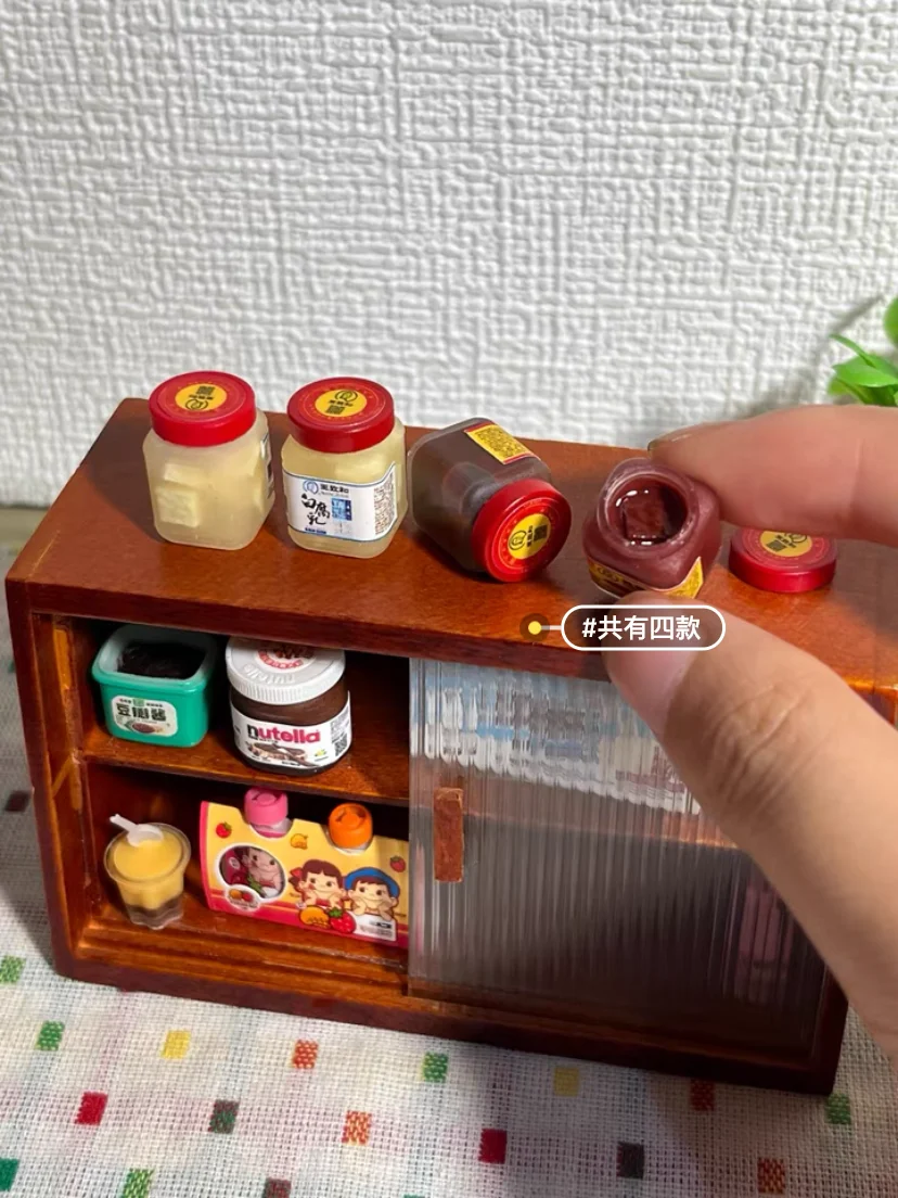 Doll House Miniature Kitchen Salad Dressing Tomato Bolognese Bean Curd Model Mini Snack Milk Black Tea Chocolate Diy Accessories