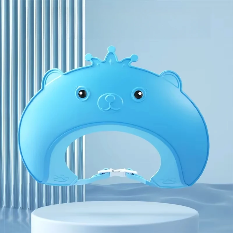Baby Hair Shampooer Children's Water Cap Hair Wash Ear Protector Baby Bath Caps Waterproof Hair Shampooer-Caps for Childrens