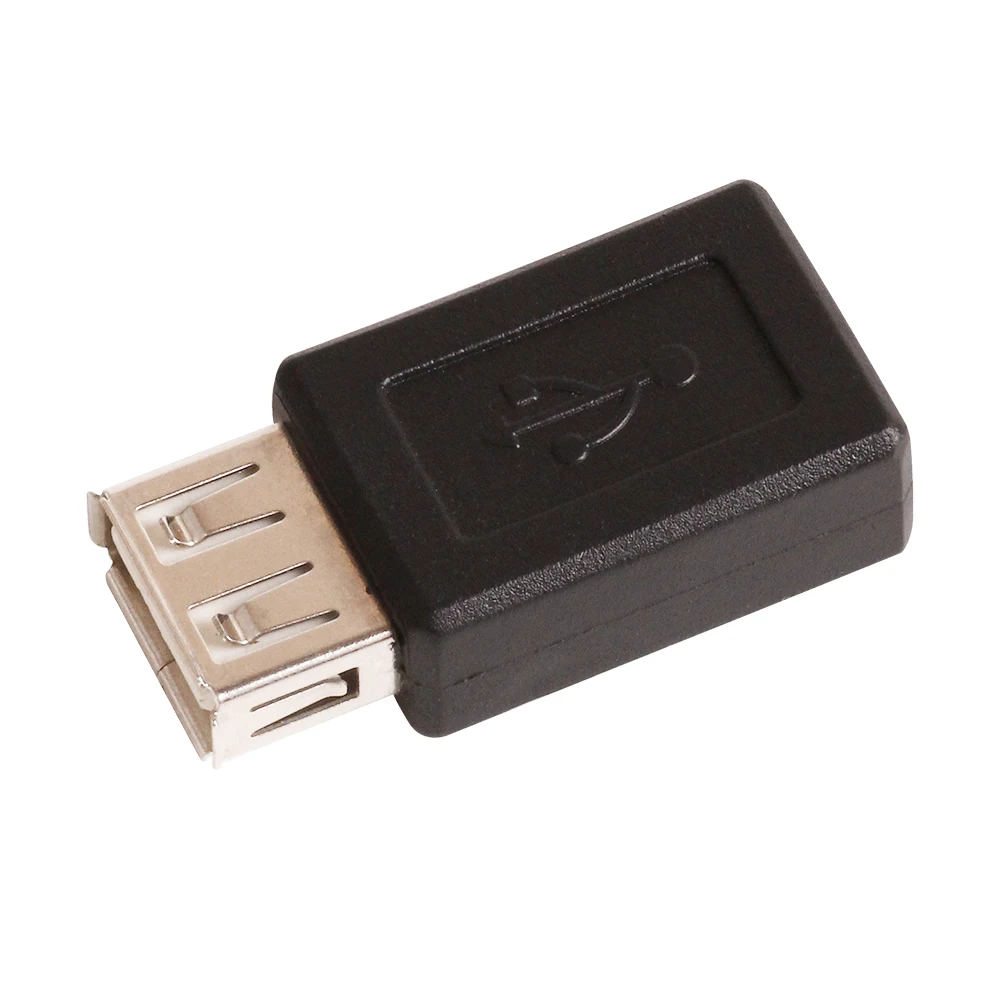 USB 2.0 Type A Female to Mini USB 5P B Female Adapter Plug Converter Connector For Phone