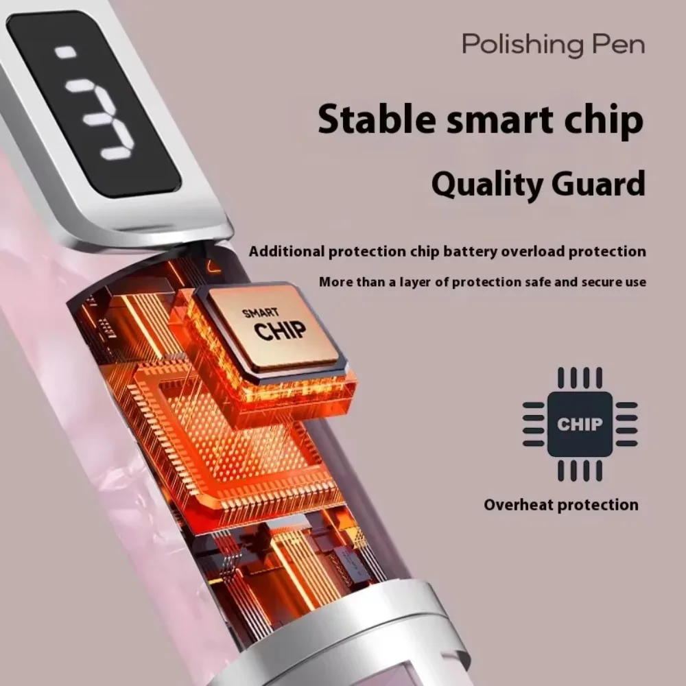 Low Noise Electric Nail Drill Multiple Gears Rechargeable Nail Polishing Machine 4 Gears Adjustable Electric Nail Grinder