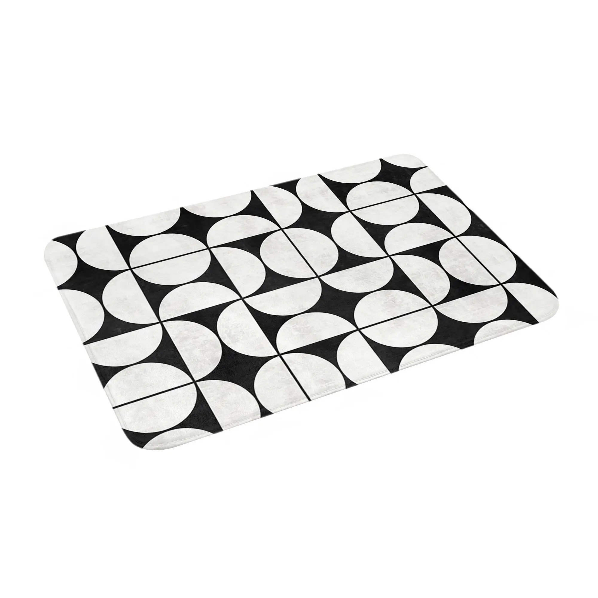 

Mid-Century Modern Pattern Anti-slip Doormat Floor Mat Sand Scraping Carpet Rug for Kitchen Entrance Home Bathroom Footpad Mats