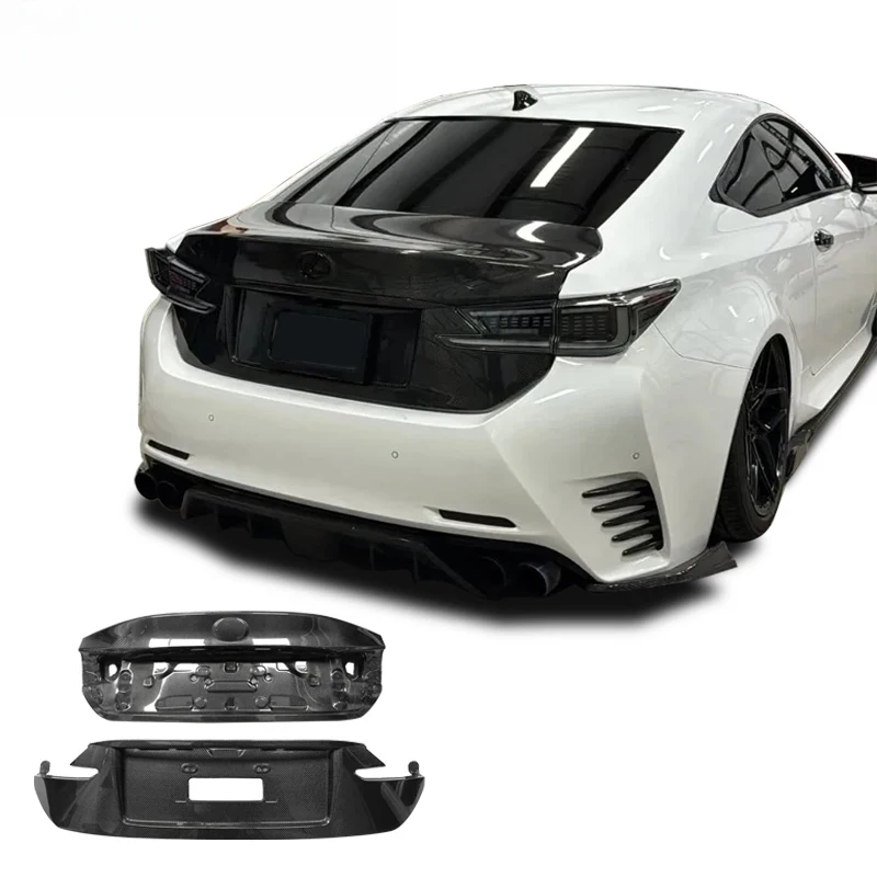 

Gloss Honeycomb Forged Carbon Fiber Rear Trunk Lid Exterior Body Parts For RC200/300/350 2015-2019
