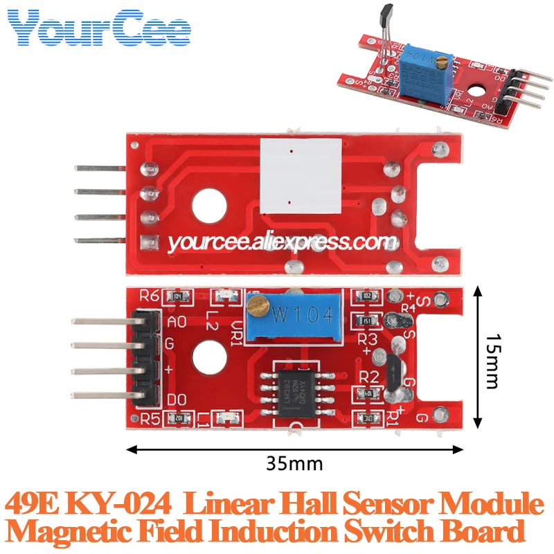 100pcs/5pcs 44E 402 A3144 OH3144 AH3144E A1344EUA-T Hall Effect Sensor High Sensitivity Hall Sensor Motor Large Chip