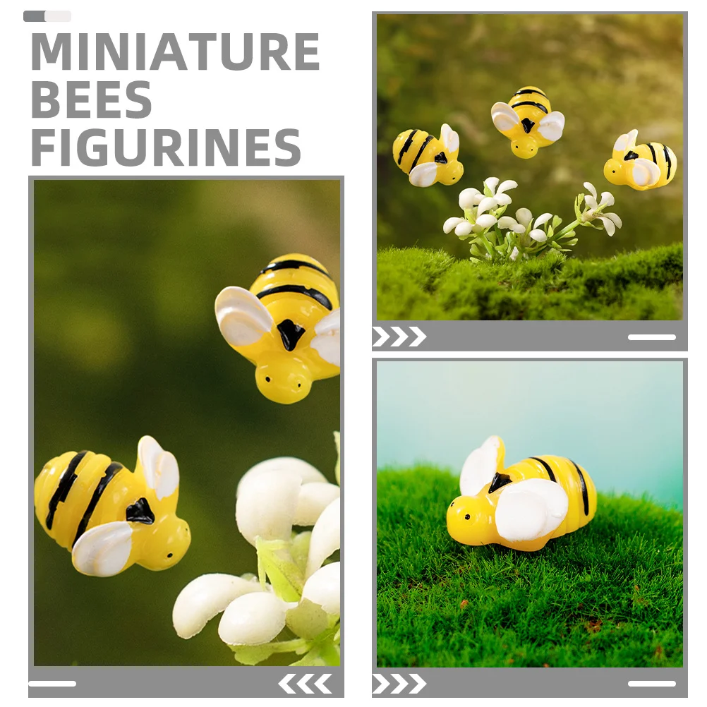 20 قطعة من مادة الراتنج الصغيرة ذات مظهر نابض بالحياة مثالية لزينة بيت الدمى تماثيل الحديقة عناصر صغيرة