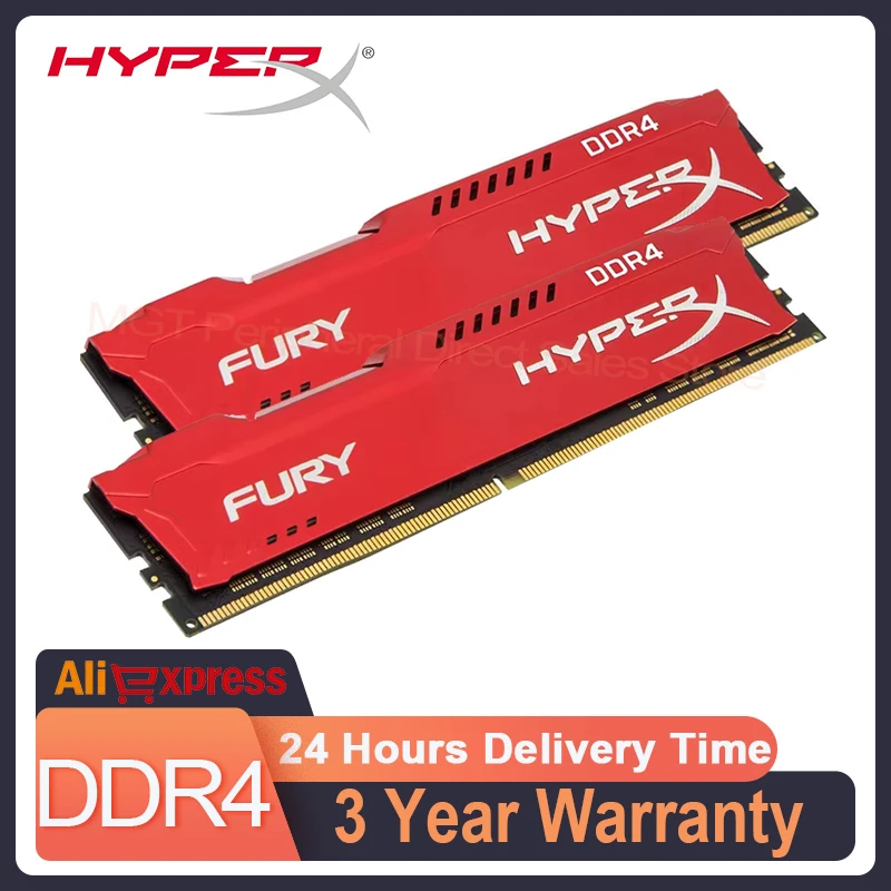 HyperX DDR4 8GB 16GB 32GB 3600MHz 3200MHz 2666MHz 2400MHz 2133MHz DRAM DIMM Memory 288pin RED Ram 8GB 16GB 32GB 3600MHz 3200MHz