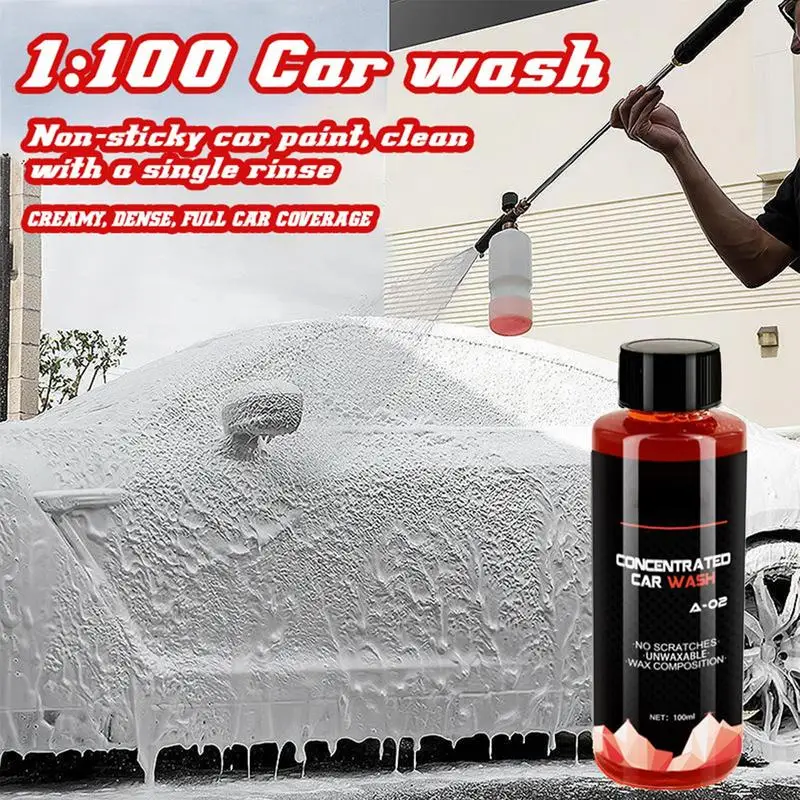 Жидкий шампунь для мытья автомобиля, 5,3 унции, высококонцентрированная пена, Глубокая очистка и восстановление, многофункциональная Очистка автомобиля