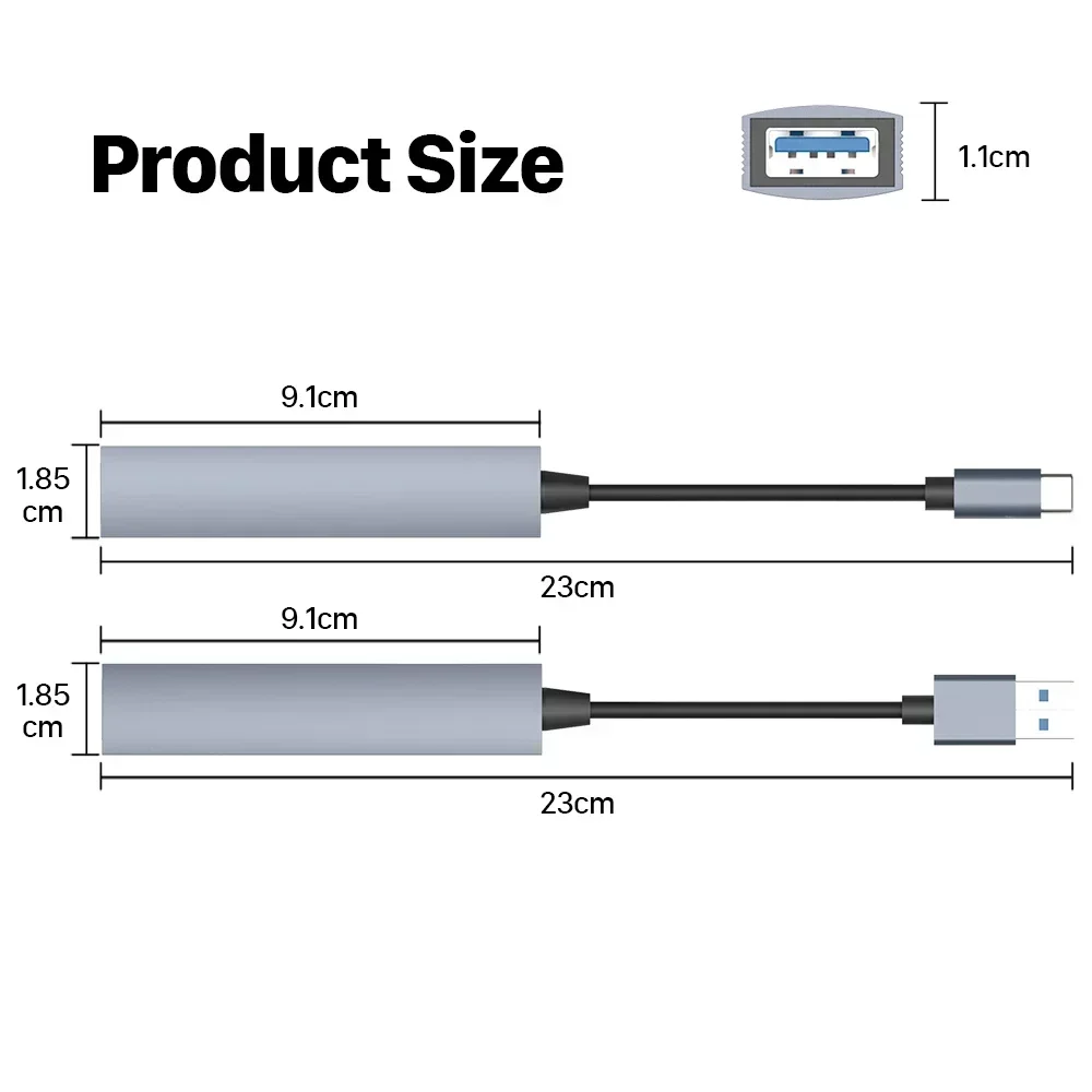 USB 5 Ports Hub Type C to USB 2.0 SD TF Card Reader USB C Data Transmission Docking Station For Camera Phone 15 phones