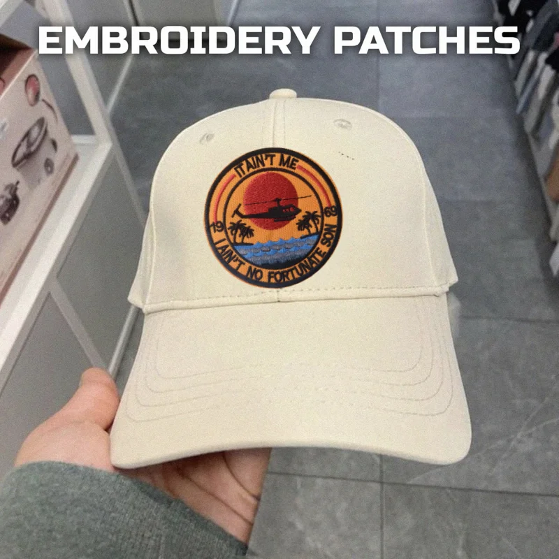 It Ain't Me Embroidery Patch Helicopter Tactical Vest Hook&Loop Patches for Clothing Morale Badge Backpack Decorative Stickers