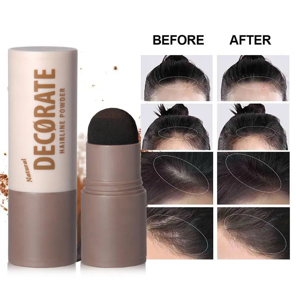 Waterproof Hairline Powder Natural Sweatproof Hair Chalk Black Brown Hair Concealer Root Cover Up Hairline Fluffy Shadow Powder