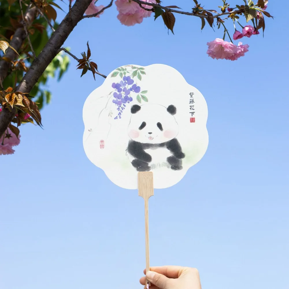 Outdoor Xuan Paper Classical Dance Fan Bamboo Hand Fan Dance Performance Props Colorful Home Decoration Gift Female