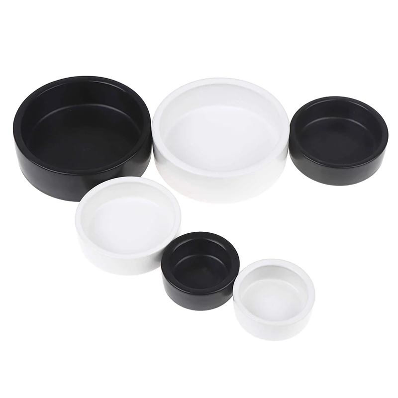 Reptile Food Ceramic Bowl Anti-Escape Ceramic Feeder Dish Reptile Water Bowl Ceramic Feed Bowl For Hermit Crab Gecko Chameleon
