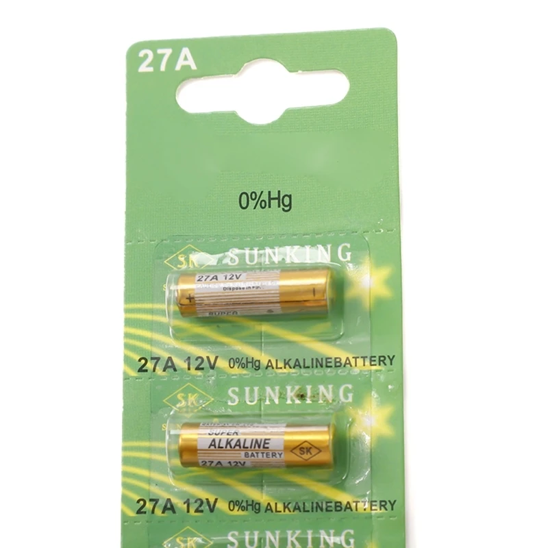 Reliable 27A 12V Alkaline Batteries Long Lasting 12V Alkaline Batteries for Wireless Doorbells & Curtain Remotes Durable