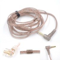 KZ ZS10 ZSN ZEX PRO In Ear Cable High-Purity Oxygen-Free Copper Twisted Upgrade Cable 2Pin Cable For KZ ZEX Silver Plated Cable