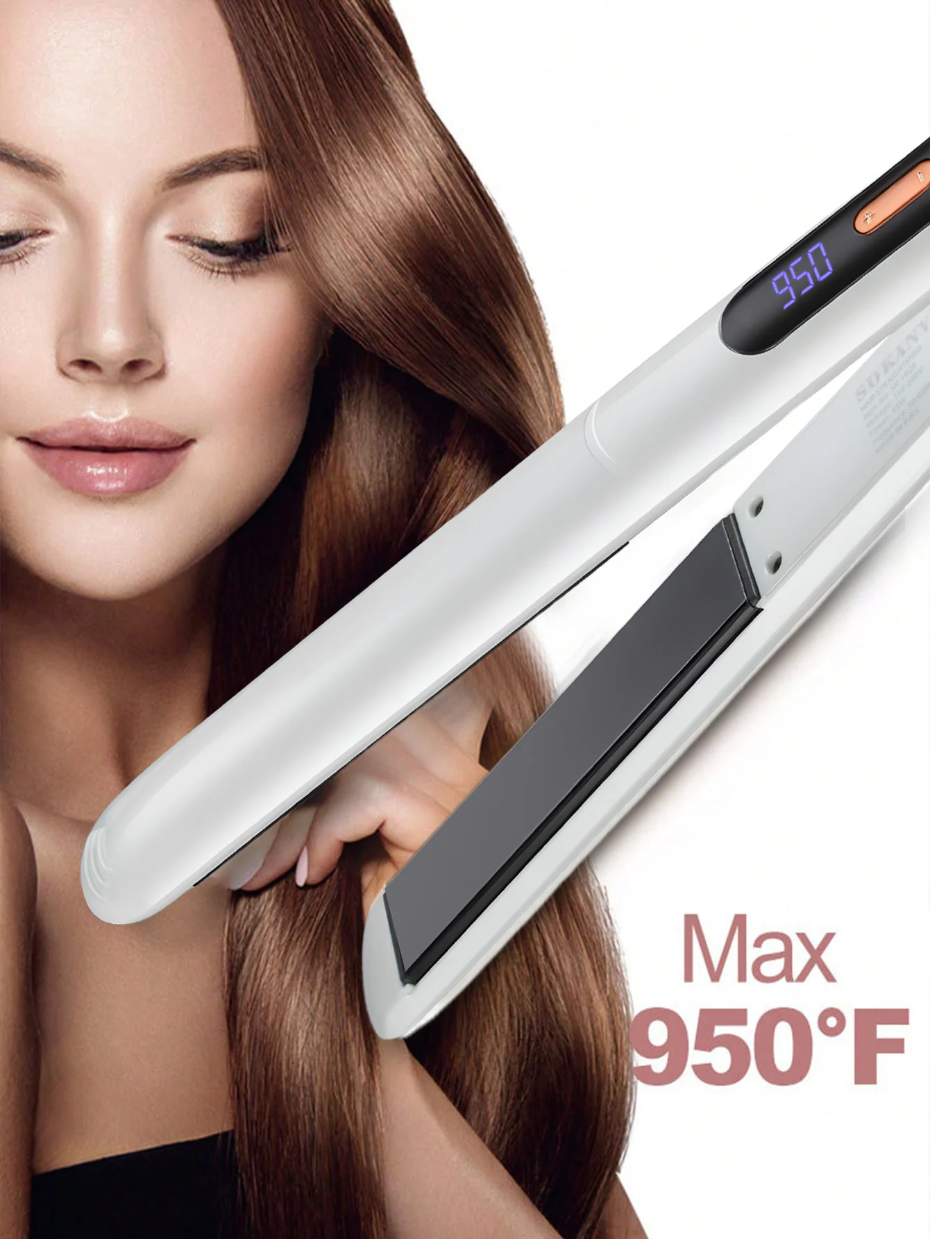 

SOKANY1928 Ceramic Clamp LCD Display Adjustable Temperature Hair Straightene