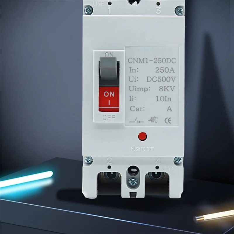 ABLK 2P DC 500V DC Solar Molded Case Circuit Breaker Overload Protection Switch Protector For Solar Photovoltaic PV