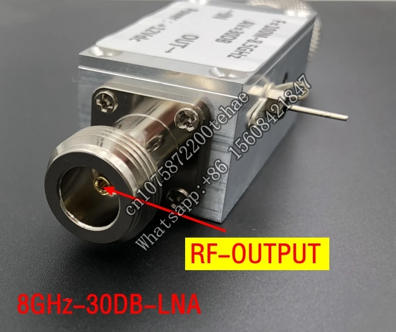 Amplificador de RF LNA de 100MHZ a 8,5 GHZ, dispositivo de bajo ruido, carcasa CNC, alta linealidad