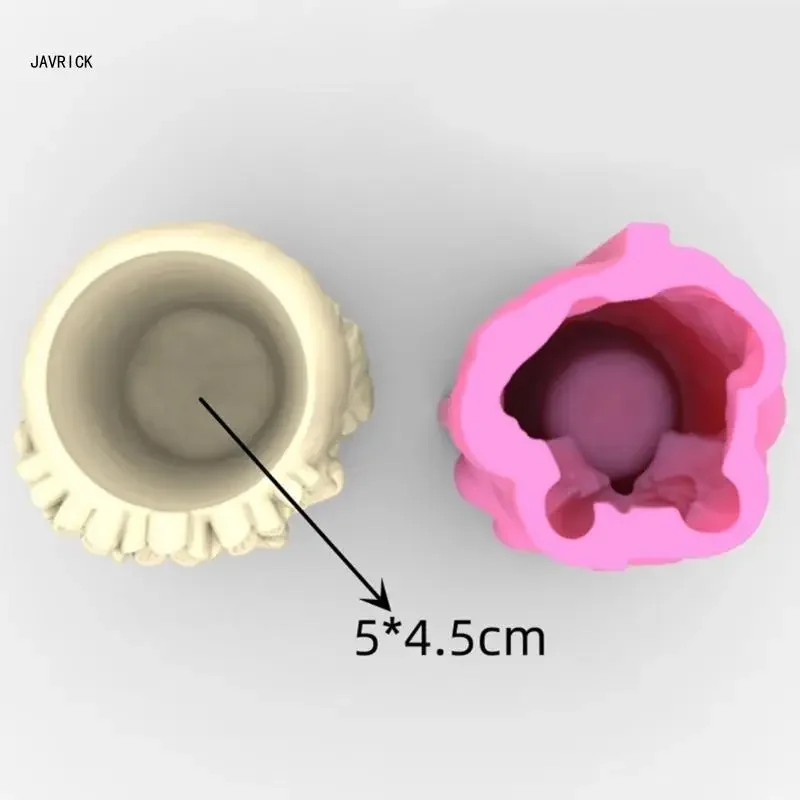 Pot fleur succulent en Silicone, moule ange fille porte-stylo, boîte rangement, conteneur D0LC