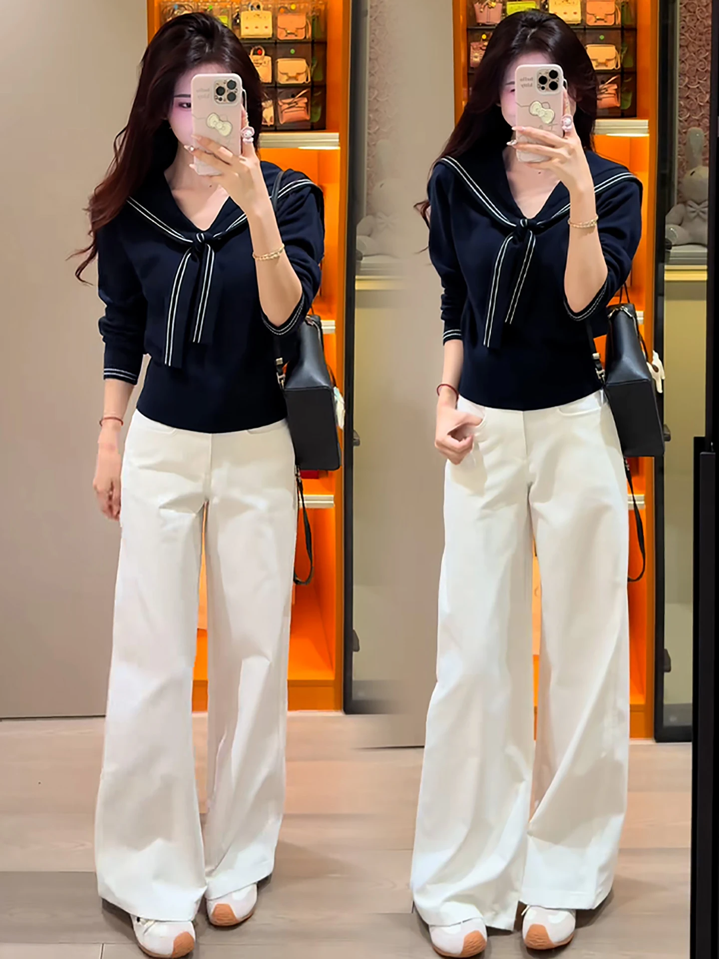 Sli Long Sve Pull tricoté pour femme Faionable Beau haut de gamme Ele Top Design unique Trajet Sle Coréen L...