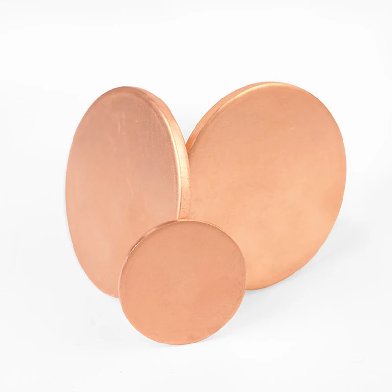 Picture 4: 1~4pcs T2 Pure Copper Disc Plate H62 Copper Disc Circle Plate Gasket Parts Thickness：0.1/ 0.2 /0.3 /0.4mm ID: 5~300mm