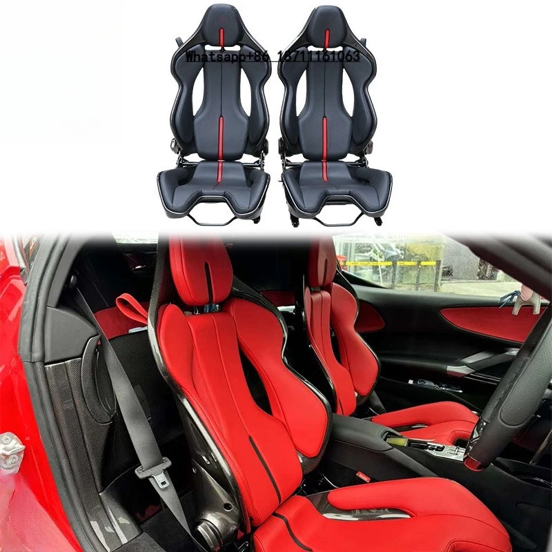 Dry Carbon Fiber Bucket Seat Racing Seats Interior SF90 458 488 812 F8 296GTB Universal Seat