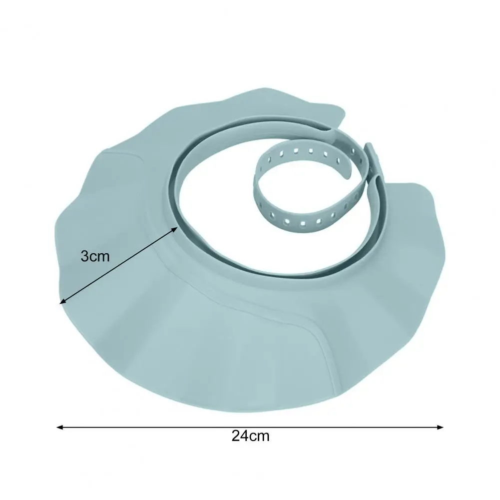 Shower Cap Shield Adjustable Bathing Head Hat Shampoo Visor Cap Soft BPA Free Hair Washing Shield For Head Ear Eye Protection