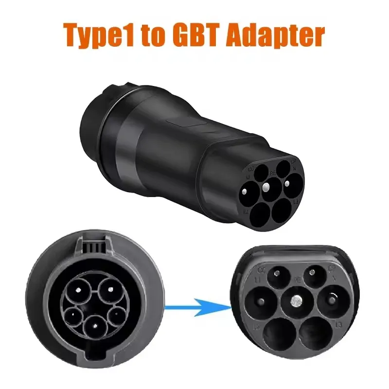 Draagbare EV-laderadapter converter type 2 naar type 1 EV SAE J1772 naar GBT EV-laderconnector voor type 2 naar GBT elektrische auto