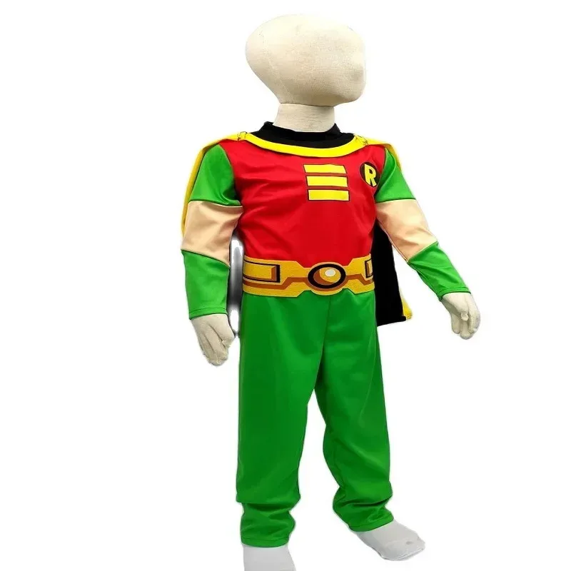 AA Wat Kids Young Justice Teen Titan Титан Дрейк Робин Дамиан Костюмы для косплея для мальчиков Карнавальный костюм на Хэллоуин 4 шт./1 компл. Новинка 2025 года
