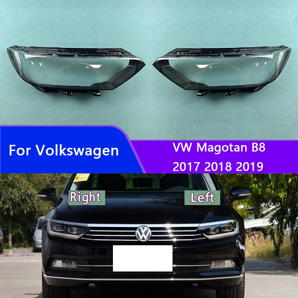 

Для VW Volkswagen Magotan-B8 2017 2018 2019, корпус фары, линза, абажур, прозрачный абажур из плексигласа