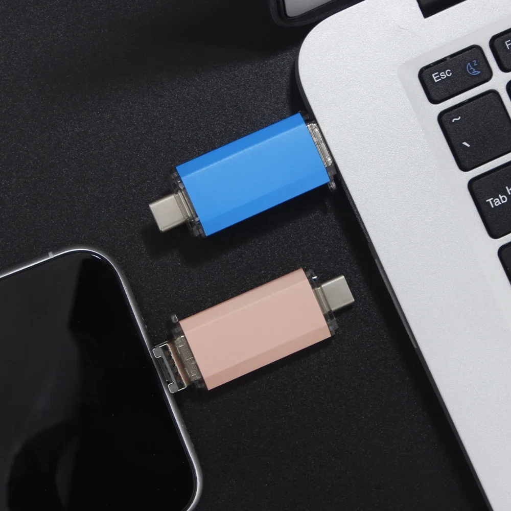 محرك أقراص USB3.0 TYPE-C 256 جيجابايت 128 جيجابايت قراءة عالية السرعة USB 3.0 محرك فلاش OTG 64 جيجابايت سعة كبيرة عصا ذاكرة محمولة 32 جيجا 16 جيجا