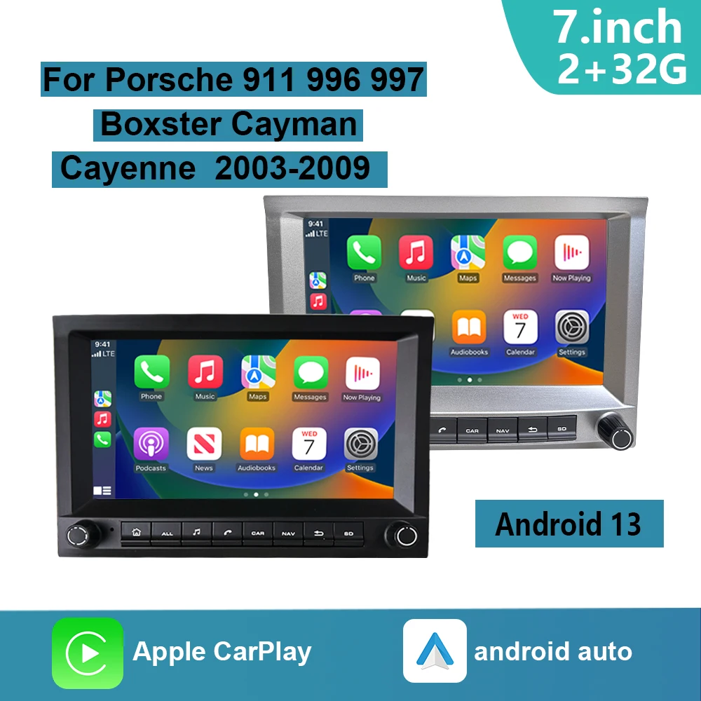 Автомобильный плеер CHSTEK, радионавигация для Porsche Cayenne Cayman Boxster 911 996 MK2 997 2003-2009 Carplay Android 13 Bluetooth 4G