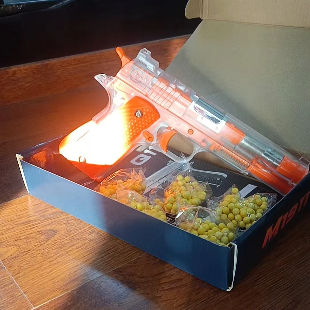 2025 enfants M1911 chambre vide suspendus mitrailleuse jouet pistolet démontage rapide manuel garçon BB balle enfants bas Magazine