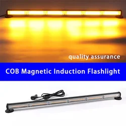 12V LED 24V Warning Light Amber Strobe Auto Beacon Car Police Magnetic Yellow Flashing COB Red Blue Lamp Emergency Turret Signal
