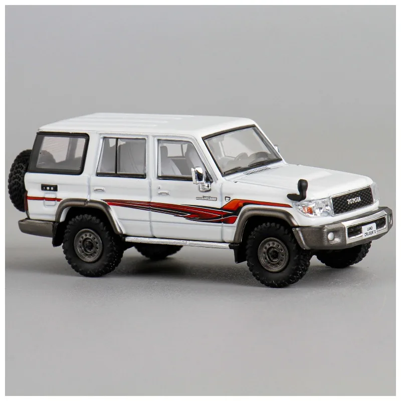 Nouveau produit MASDI 1:64 Toyota Land Cruiser LC76 Land Cruiser véhicule tout-terrain résistant, modèle de voiture en alliage moulé sous pression, cadeau pour garçons.