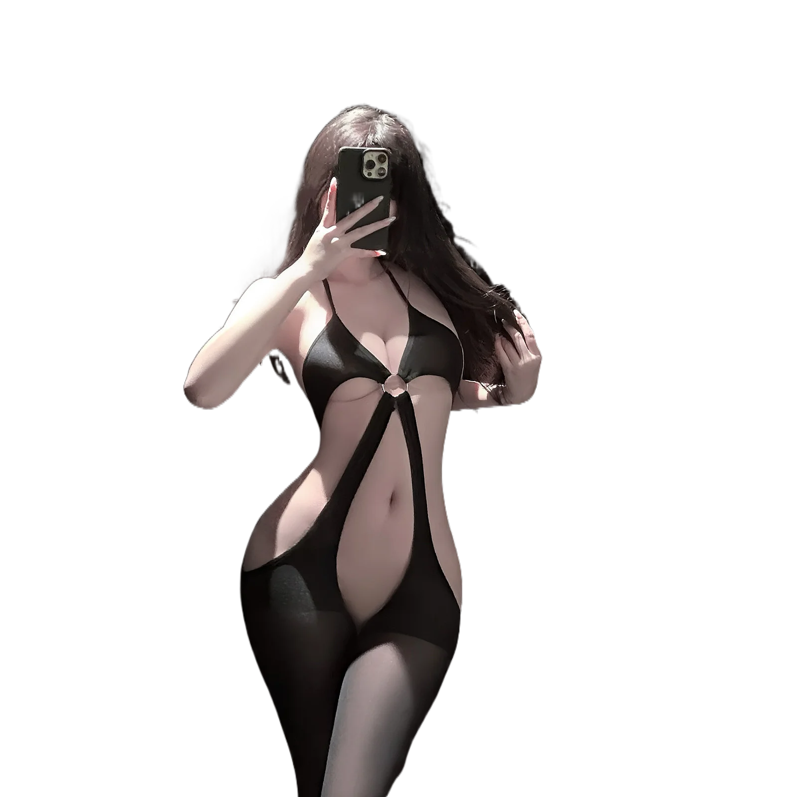 

Сексуальное женское кружевное боди с прозрачными вставками, открытой промежностью, подвязками и поясом для чулок, эротический костюм, белье-бэбидолл, тедди