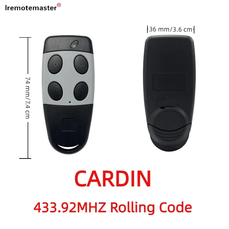 

CARDIN 433MHz Remote Control Keyfob for TXQ449100 TXQ449200 TXQ449300 TXQ449400 QZ1 QZ2 QZ3 QZ4 Compatible with Gate Door Opener