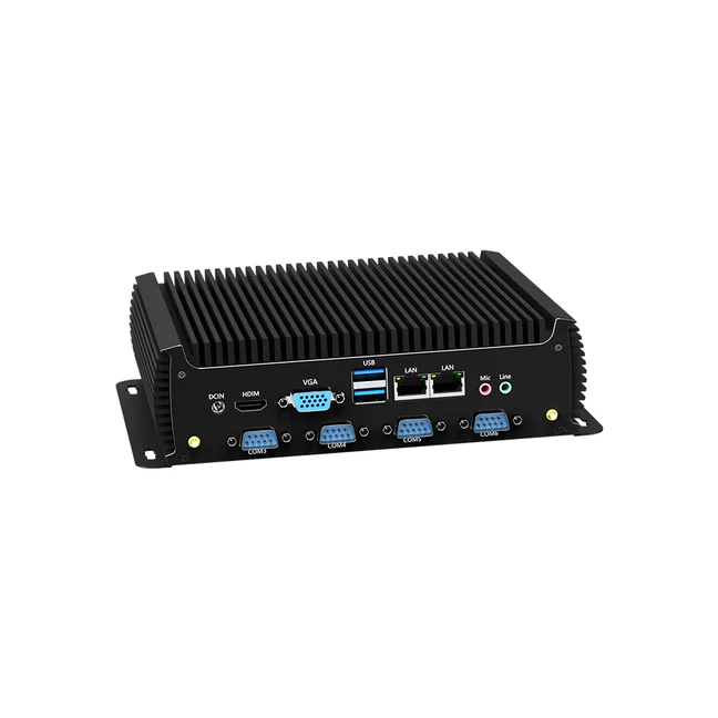 Intel Core I3 I5 I7 7200U Dual LAN HD-MI RS232 RS485 6 COM WiFi 4G Fanless Embedded Industrial Computer Barebone Mini PC