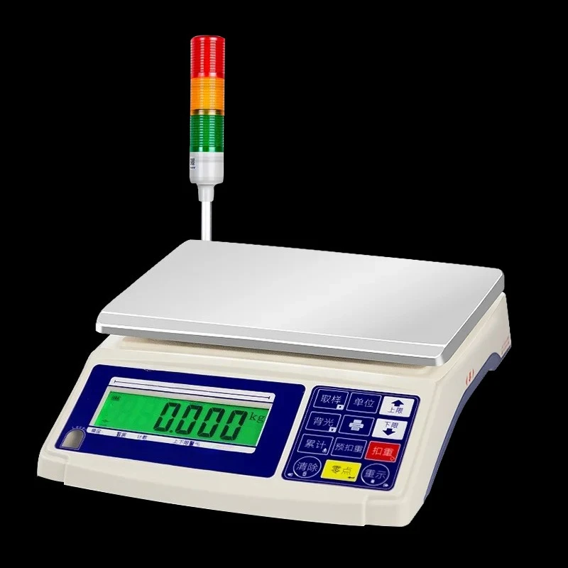High-Precision Weighing Upper and Lower Limit Acousto-Optic Alarm Electronic Scale Industrial Weighing Printing Table Scale