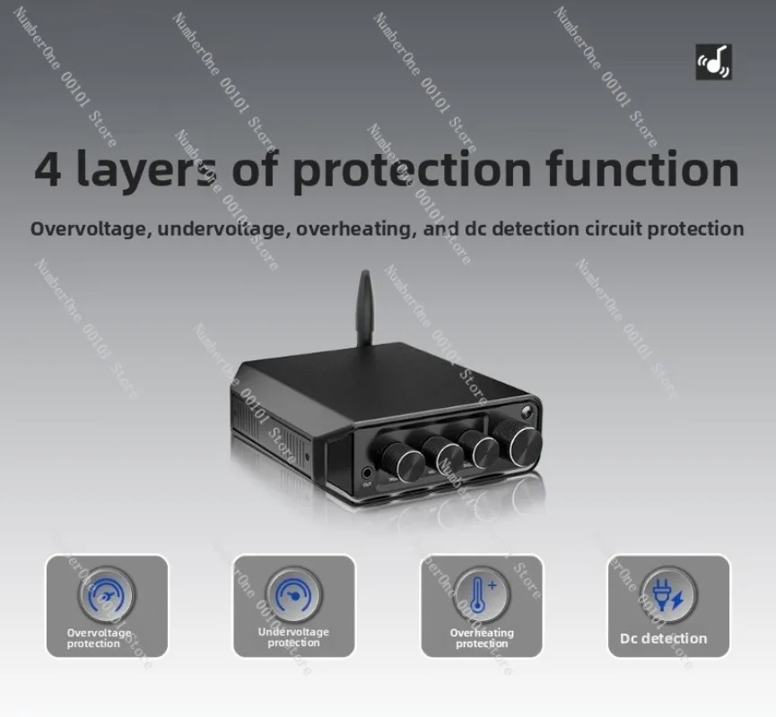 

2.0-канальный стереофонический усилитель мощности аудиофильского класса с высокой производительностью, Bluetooth v5.4, модель YS-LP3.