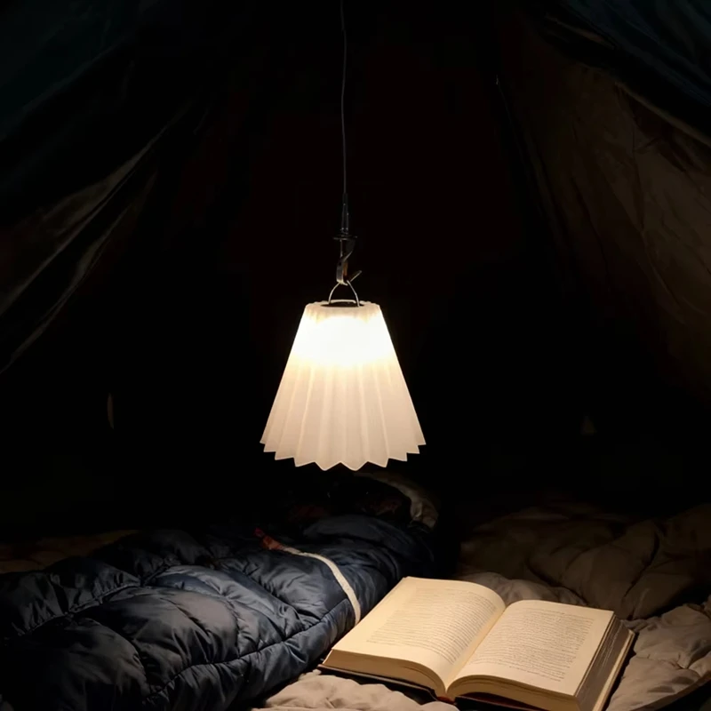 Pantalla de lámpara para acampar al aire libre, pantalla colgante plegable, difusor de luz portátil para tienda de campaña, pantalla decorativa para senderismo nocturno y Picnic
