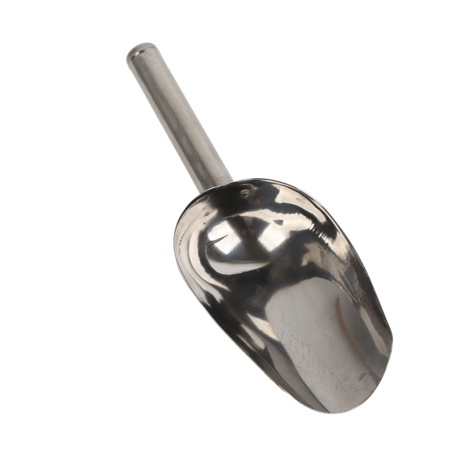 Stainless Steel Ice Scoop Multipurpose Thickened Rustproof Dishwasher Metal Ice Scooper Shovel For Ice Cube Candy Flour Sugar