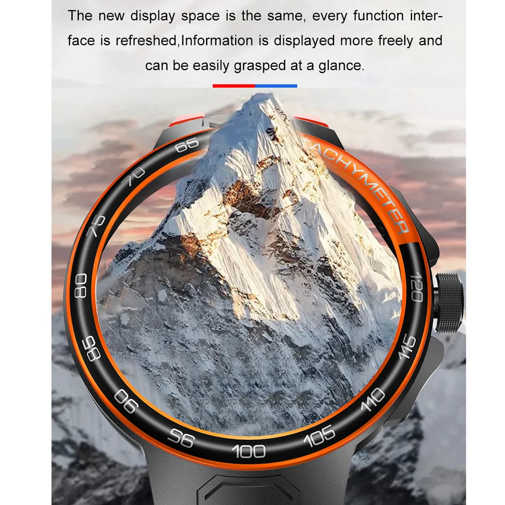 ใหม่กีฬากลางแจ้งนาฬิกาสมาร์ท 1.55 "หน้าจอ HD ฟันสีฟ้า Call Smartwatch สําหรับชายกันน้ําฟิตเนสนาฬิกา Heart Rate สุขภาพ