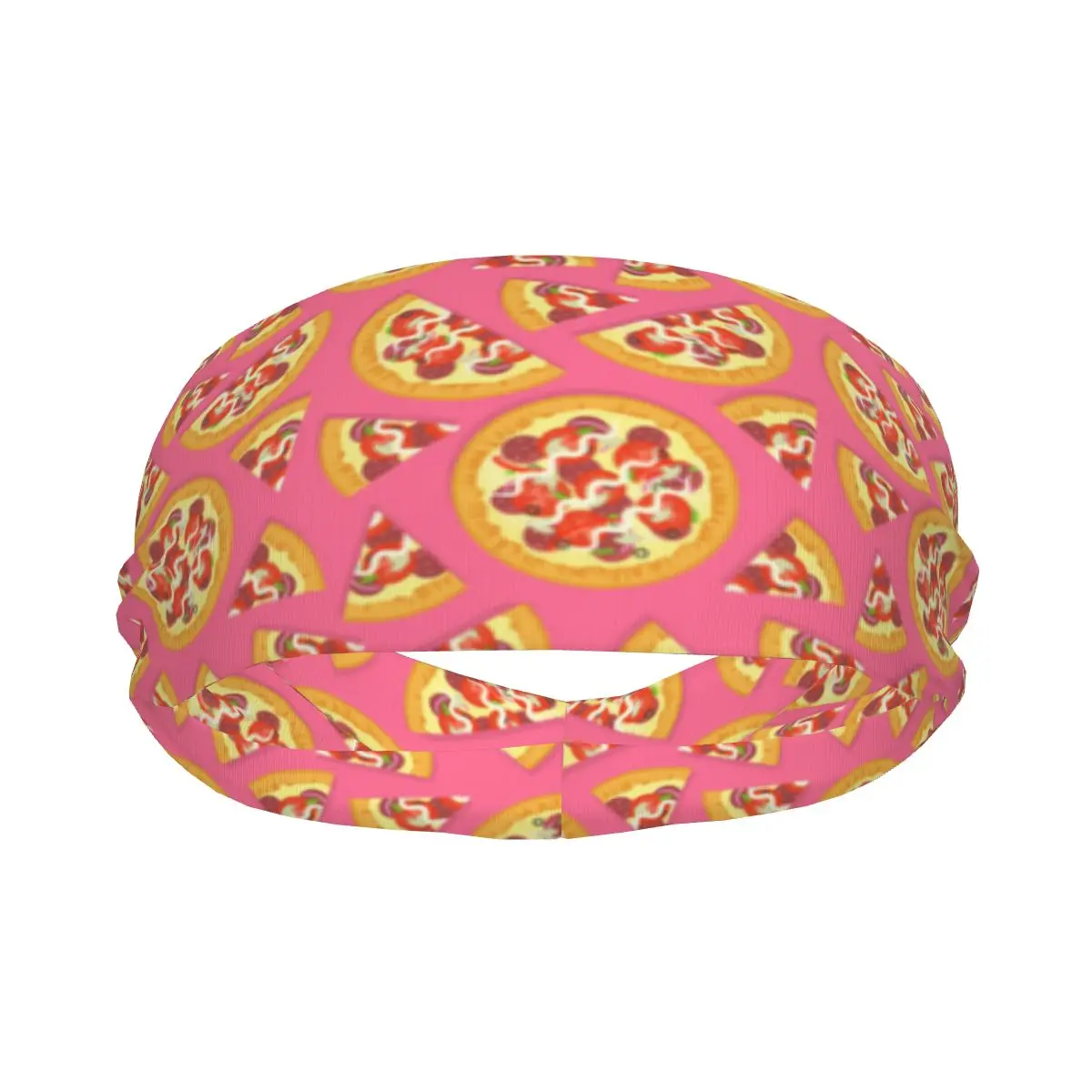 Saborosa textura de Pizza italiana banda elástica para el cabello diadema de Yoga maquillaje aro para el cabello diadema