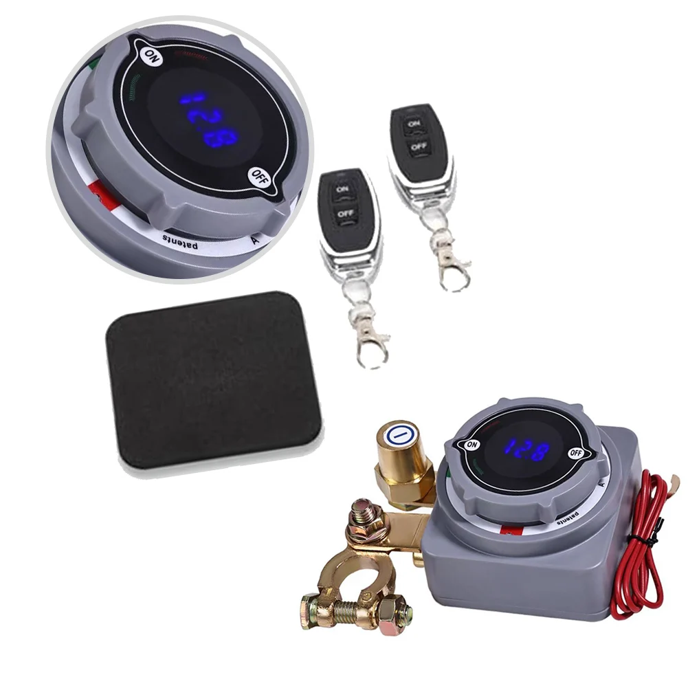 

250A Wireless Battery Cut-Off Switch with Remote Control for Automotive Marine and Off-Road Vehicle Battery Protection