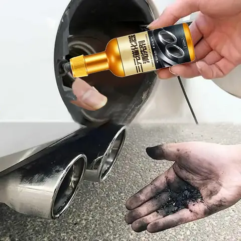 120ml Car Catalytic Converter Cleaner Exhaust Systems Cleaning Agent  Engine Booster Cleaner Boost Up Catalytic Remove Carbon