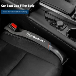 Carbon Fiber Suede Car Interior Seat Gap Plug Filler Pad For Subaru STI Forester Impreza Legacy Outback WRX BRZ XV Accessories